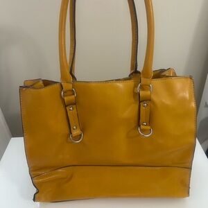 Vintage Mustard Yellow leather Bag